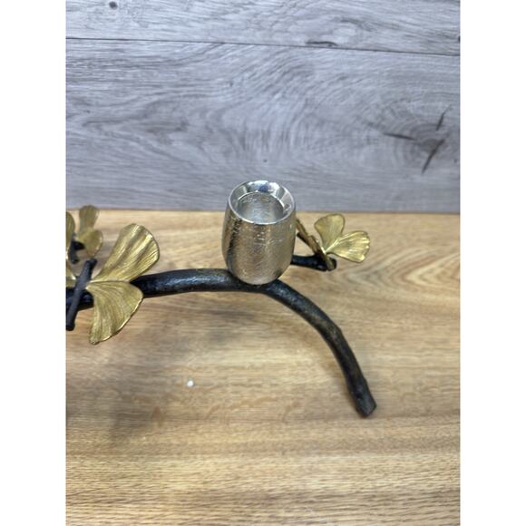 Michael Aram Butterfly Ginkgo Candle-Holder Centerpiece Bronze Nickel - Picture 5 of 15